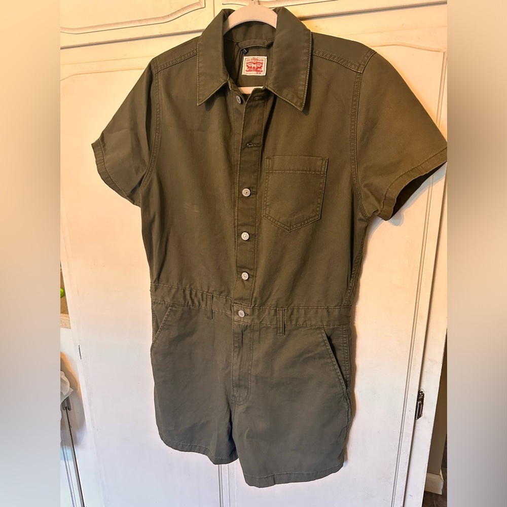 LEVI'S Women's Heritage Cotton Denim Romper NWT - Picture 4 of 14